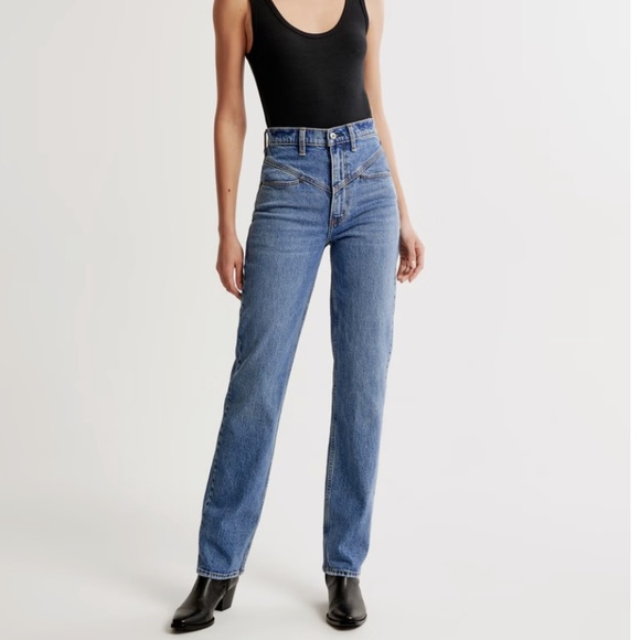 NWOT Abercrombie 90s ultra high rise jeans - Picture 1 of 6